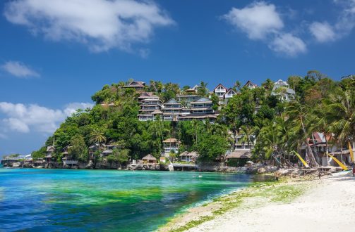 Beautiful ladscape of Boracay island, Philippines